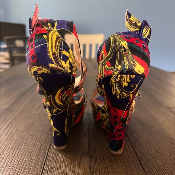 Liliana Multi Color 5in Wedge - Picture 4 of 5